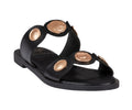 Women’s Nolah Black Coin Flat Sandals