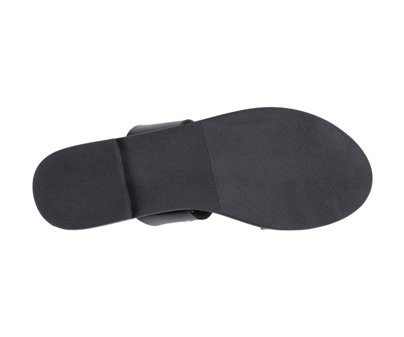 Women’s Nolah Black Coin Flat Sandals