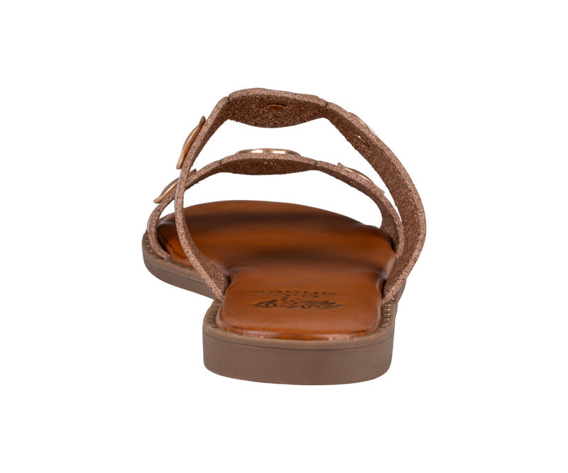 Women’s Nolah Tan Coin Flat Sandals