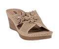 Women's Nylie Natural Floral Wedge Sandals