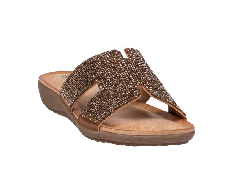 Women's Paxal Bronze Flat Sandals