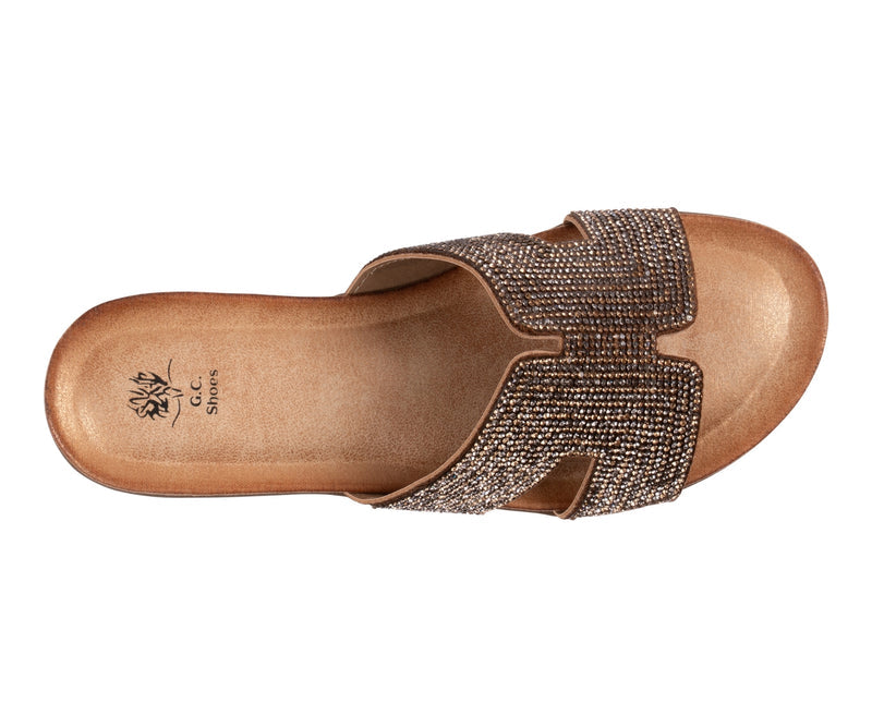 Women's Paxal Bronze Flat Sandals