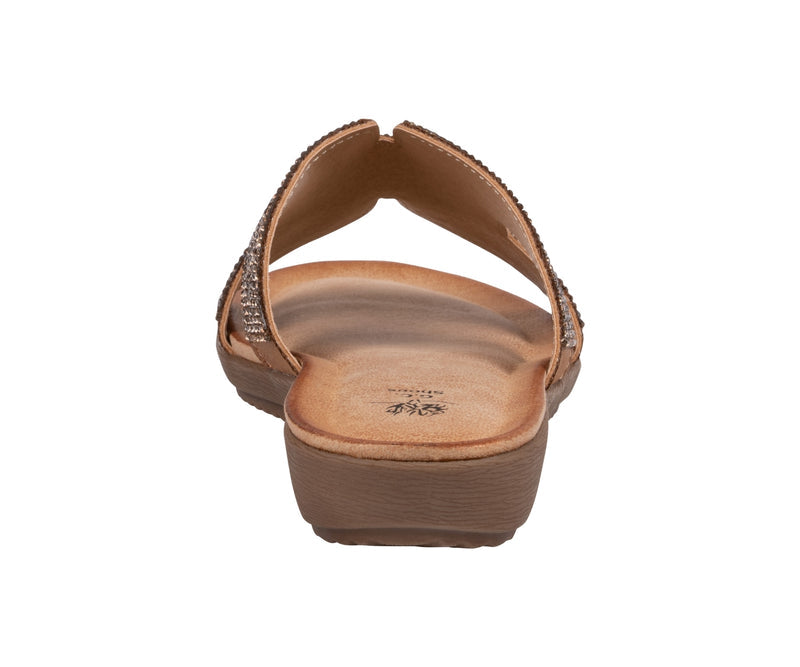 Women's Paxal Bronze Flat Sandals