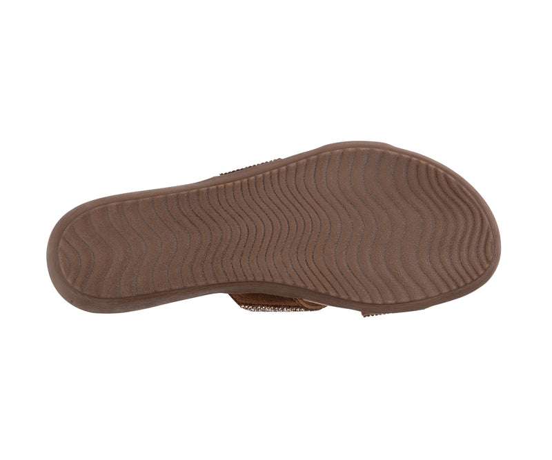 Women's Paxal Bronze Flat Sandals