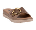 Women's Raine Taupe Buckle Comfort Sandals