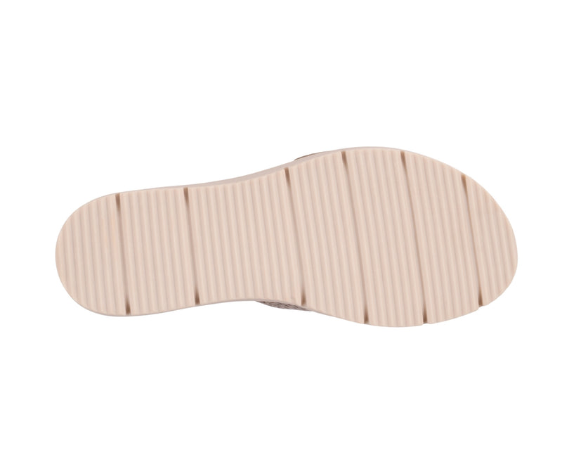 Women's Raine Taupe Buckle Comfort Sandals
