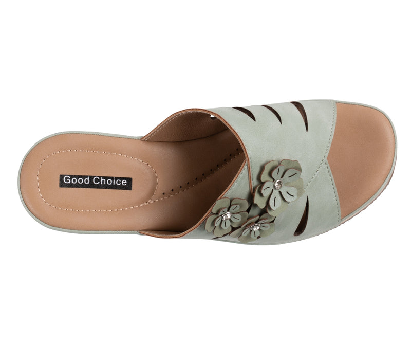 Women's Sarel Tan Floral Wedge Sandals