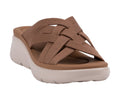 Women's Sellena Brown Knit Strappy Comfort Sandals