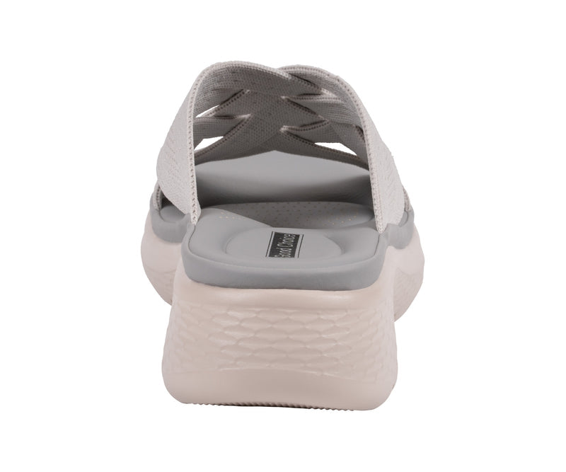 Women's Sellena Grey Knit Strappy Comfort Sandals