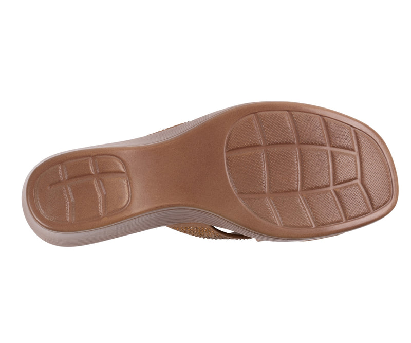 Women's Selva Tan Embellished Wedge Sandals