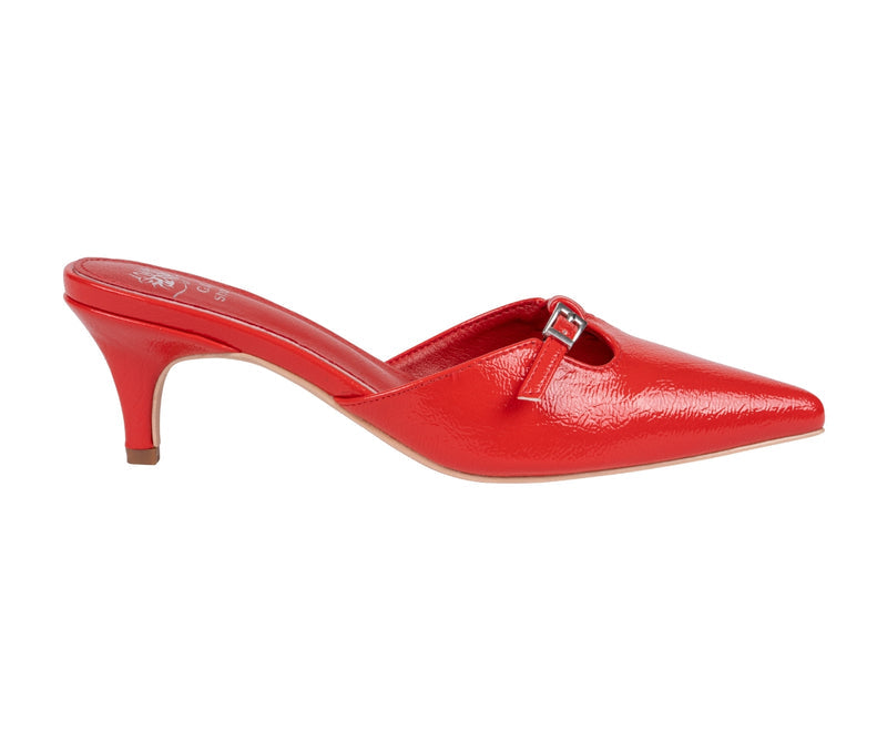 Women’s Simone Red Patent Kitten Heel Sandals