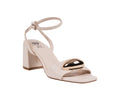 Women's Skyla Ivory Square Toe Block Heel Dress Sandals