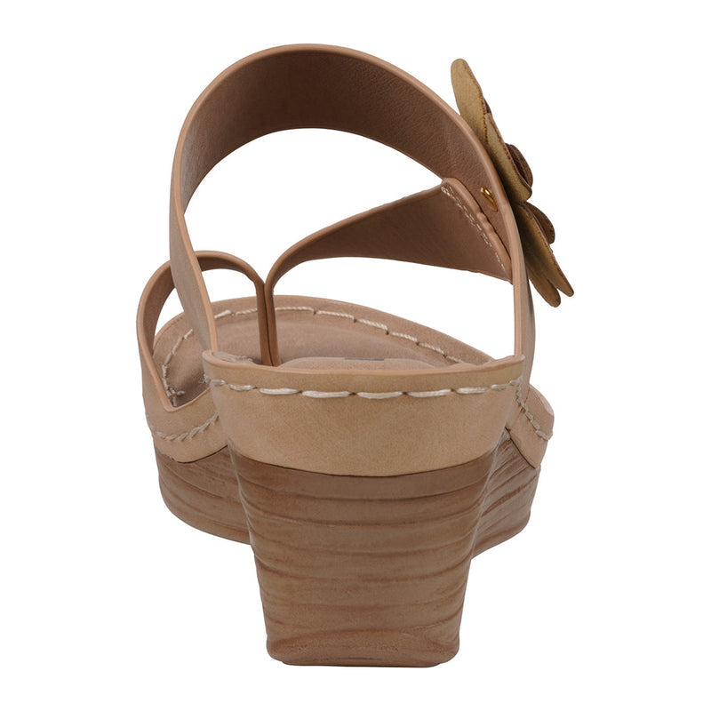 Women's Taryn Tan Floral Wedge Sandals