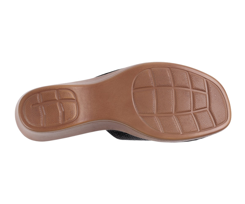 Women's Teri Black Wedge Sandals