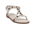 Women’s Trinity White Studded Strappy Flat Sandals