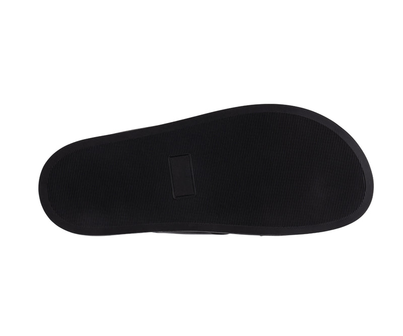 Women’s Weekend Black Velcro Cross Strap Footbed Sandals