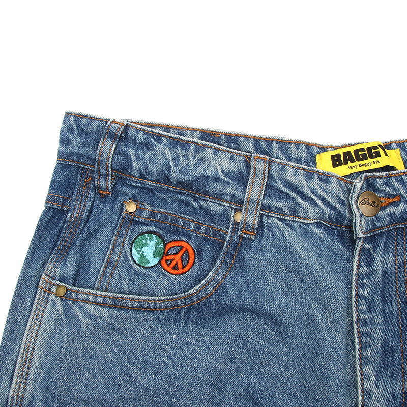 Butter Goods World Peace Denim Jeans Washed Indigo