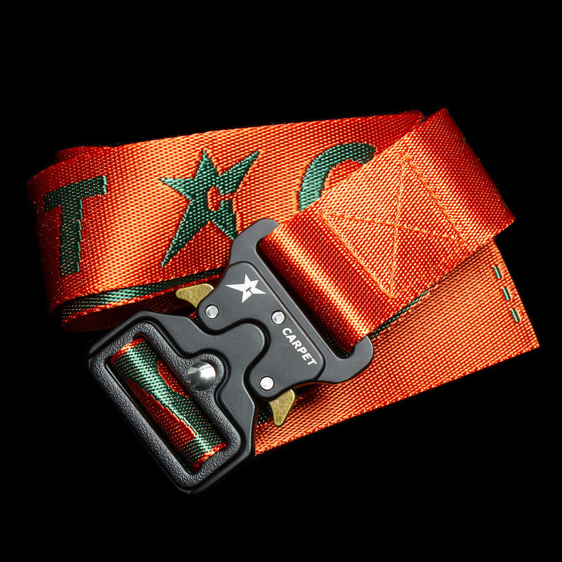 Carpet Company Woven Belt Orange / Green
