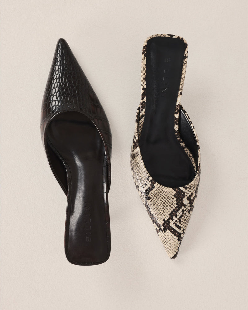 WYNONNA - CREAM SNAKE-PUMPS-Billini-Billini
