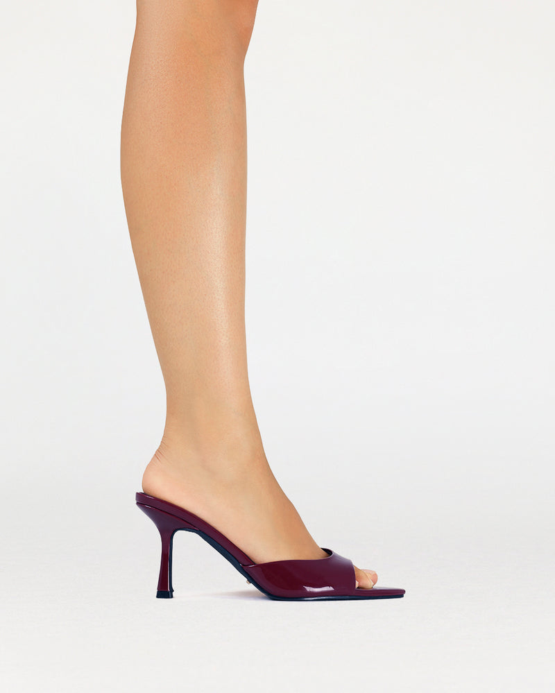 XANTHE - DARK CHERRY PATENT-Heels-Billini-Billini